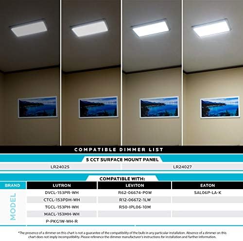 LUXRITE 1X2 FT אורות LED LANGE, מתקן תאורה תקרה דק אולטרה דק, 5 צבע ניתן לבחירה 2700K | 3000K | 3500K | 4000K | 5000K, 2100 לומן, אור